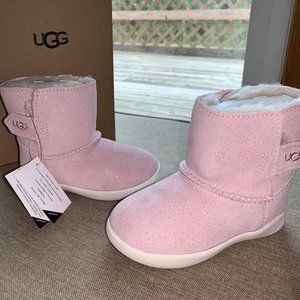 UGG Keelan Baby Pink Sparkle Boots